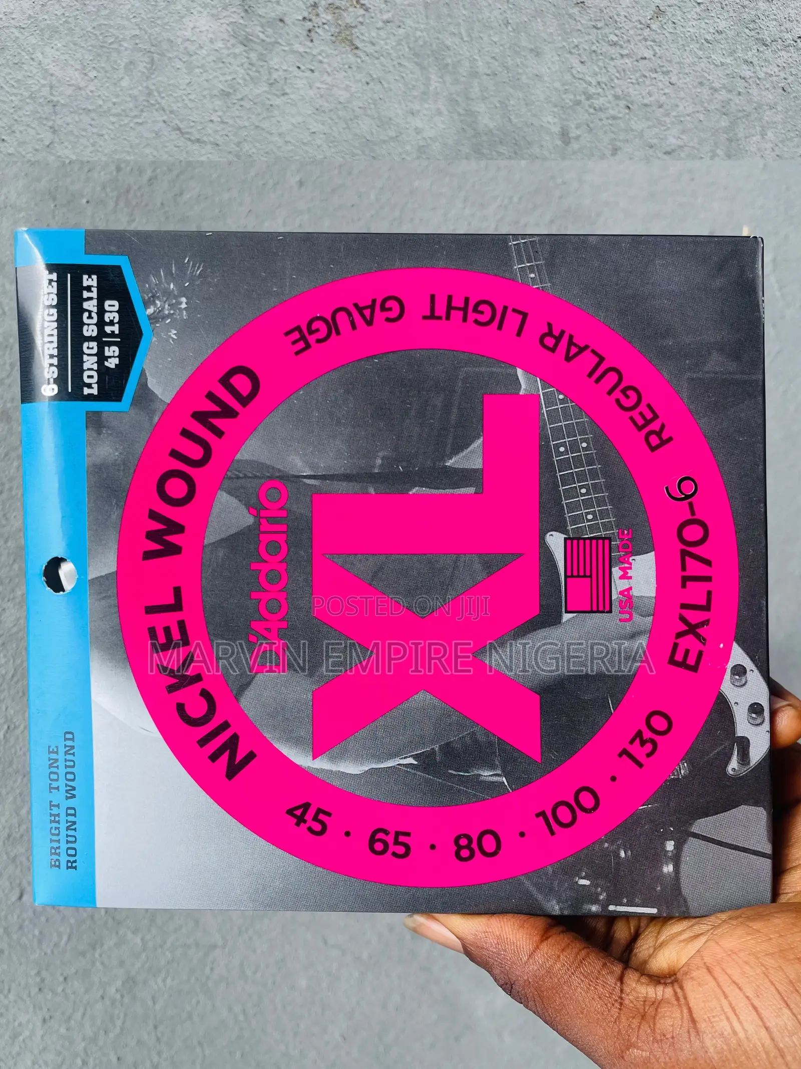 D’Addario 6 Strings Bass Guitar Set Strings_ Quality Proven Daddario