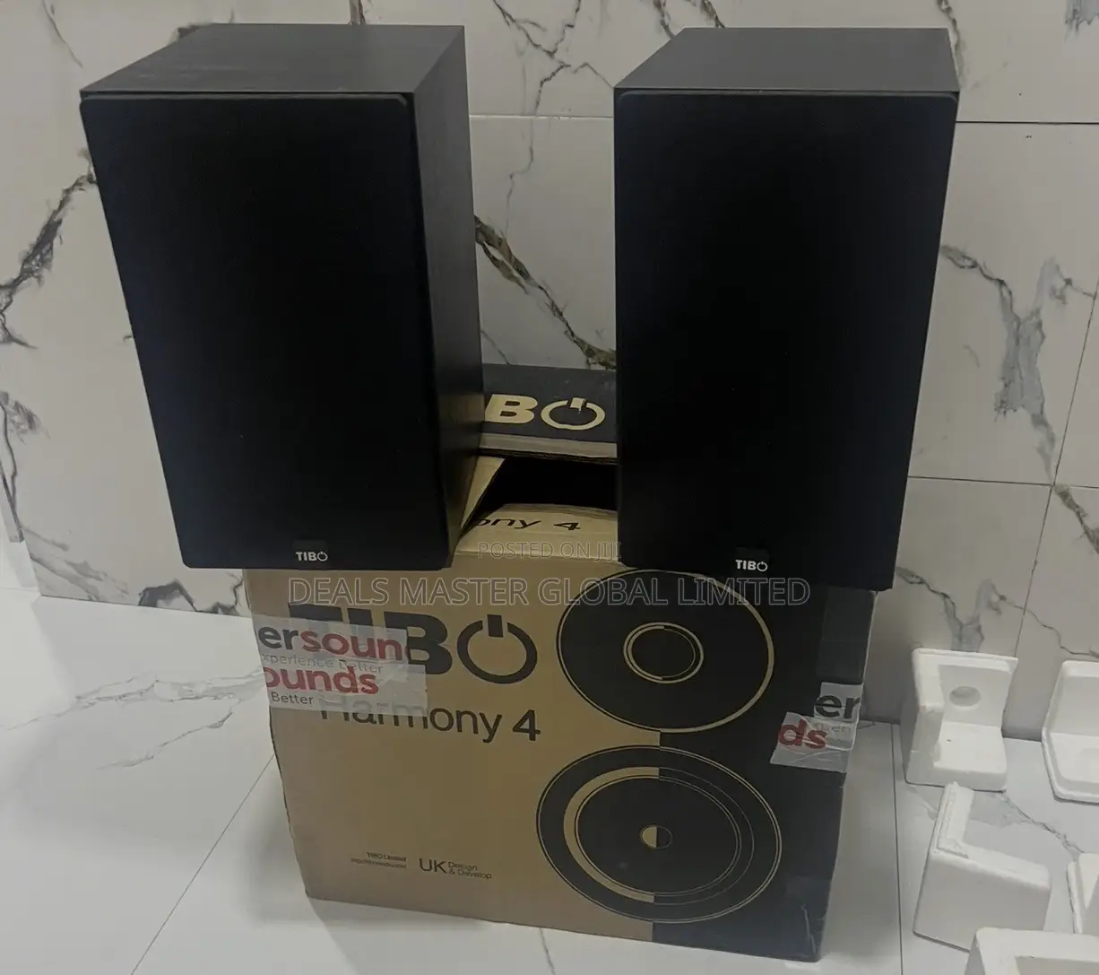 UK TIBQ Harmony 4 Bookshelf Studio Hi-Fi Speakers