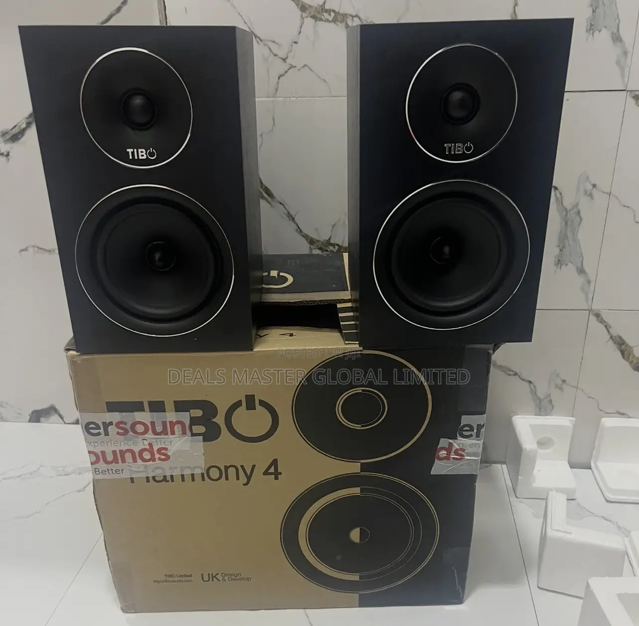 UK TIBQ Harmony 4 Bookshelf Studio Hi-Fi Speakers