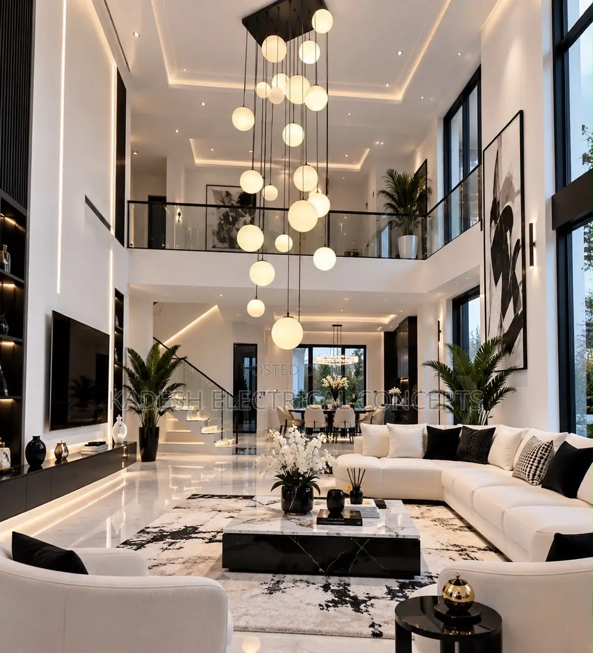 Modern Stair Chandelier Pendant Lights Indoor Lighting Ceiling Lamp