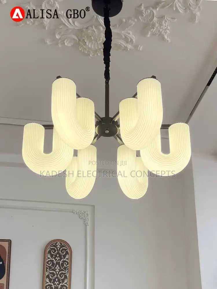 Modern Nordic-Style U-Shaped Ceiling Lamp for Dining Room, Bedroom,