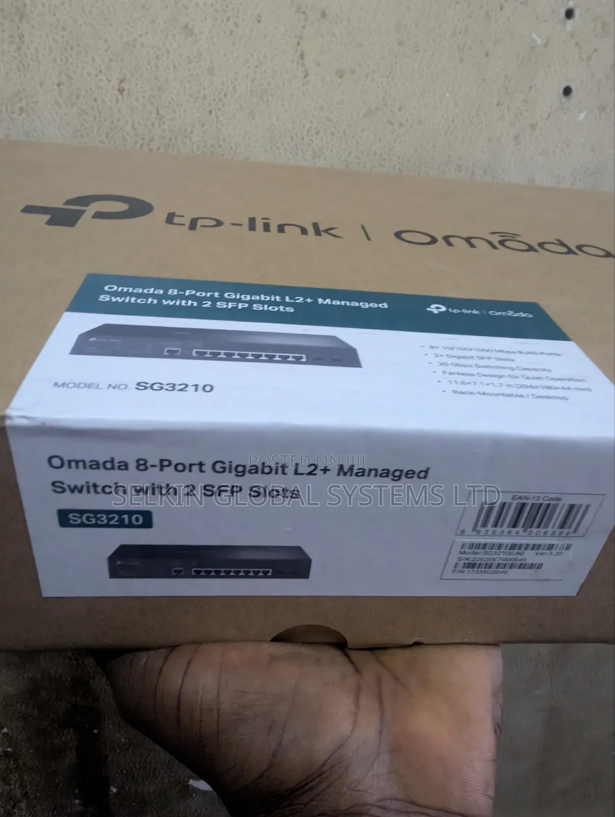 TPLink 8-Port GigabitManaged Switchwith 2 SFPSlots.