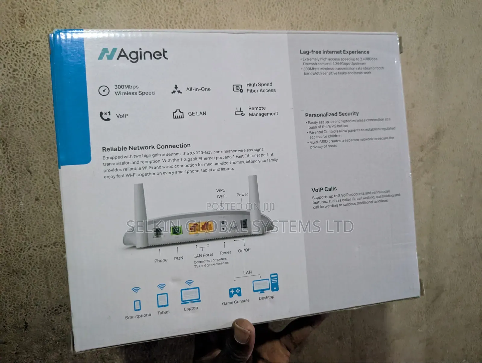 TPLink Aginet XN020-G3vGigabit VoIP GPON Fiber Router