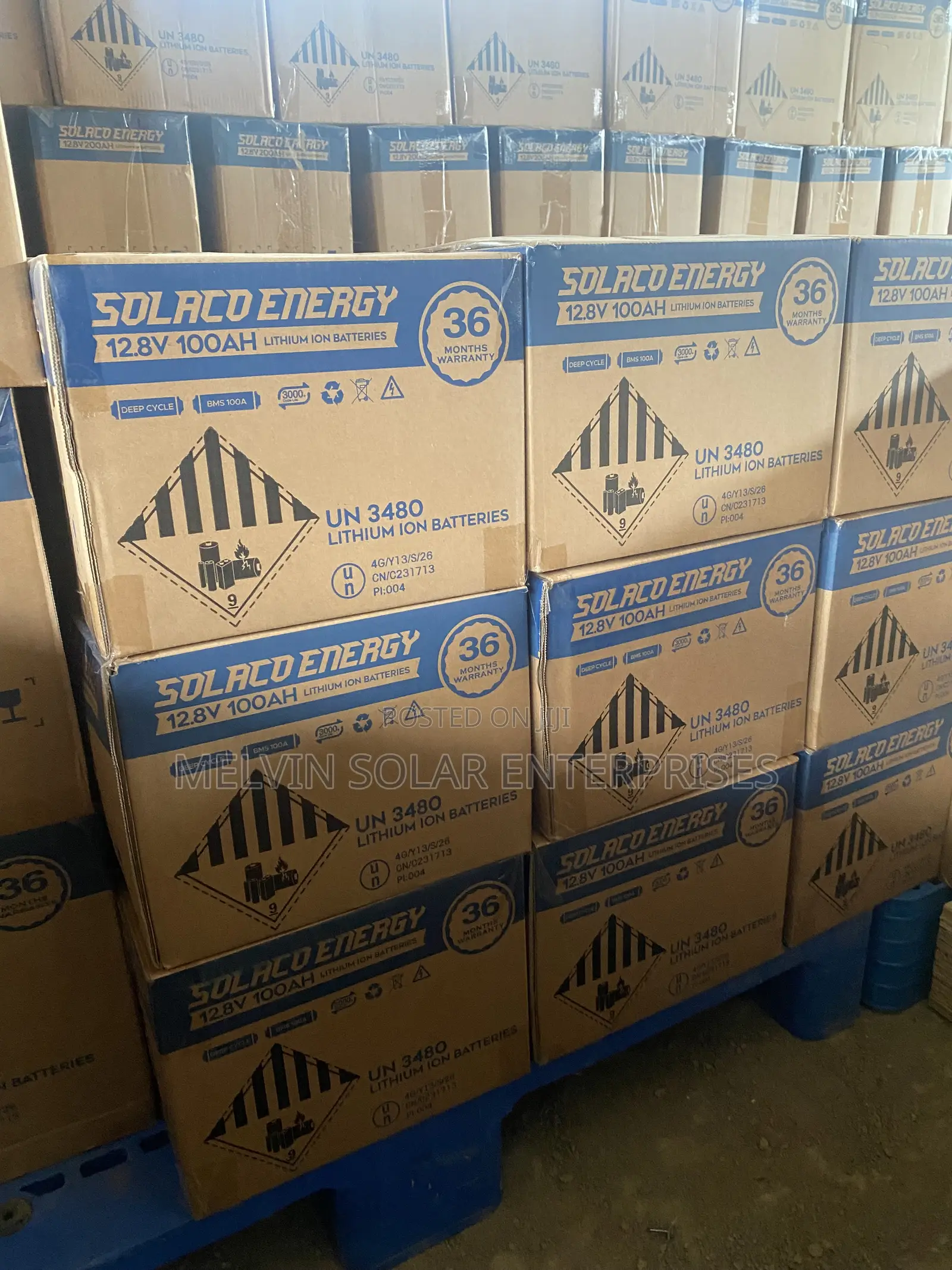 100ah 12.8v Solaco Energy Lithium Ion Phosphate Batteries Available