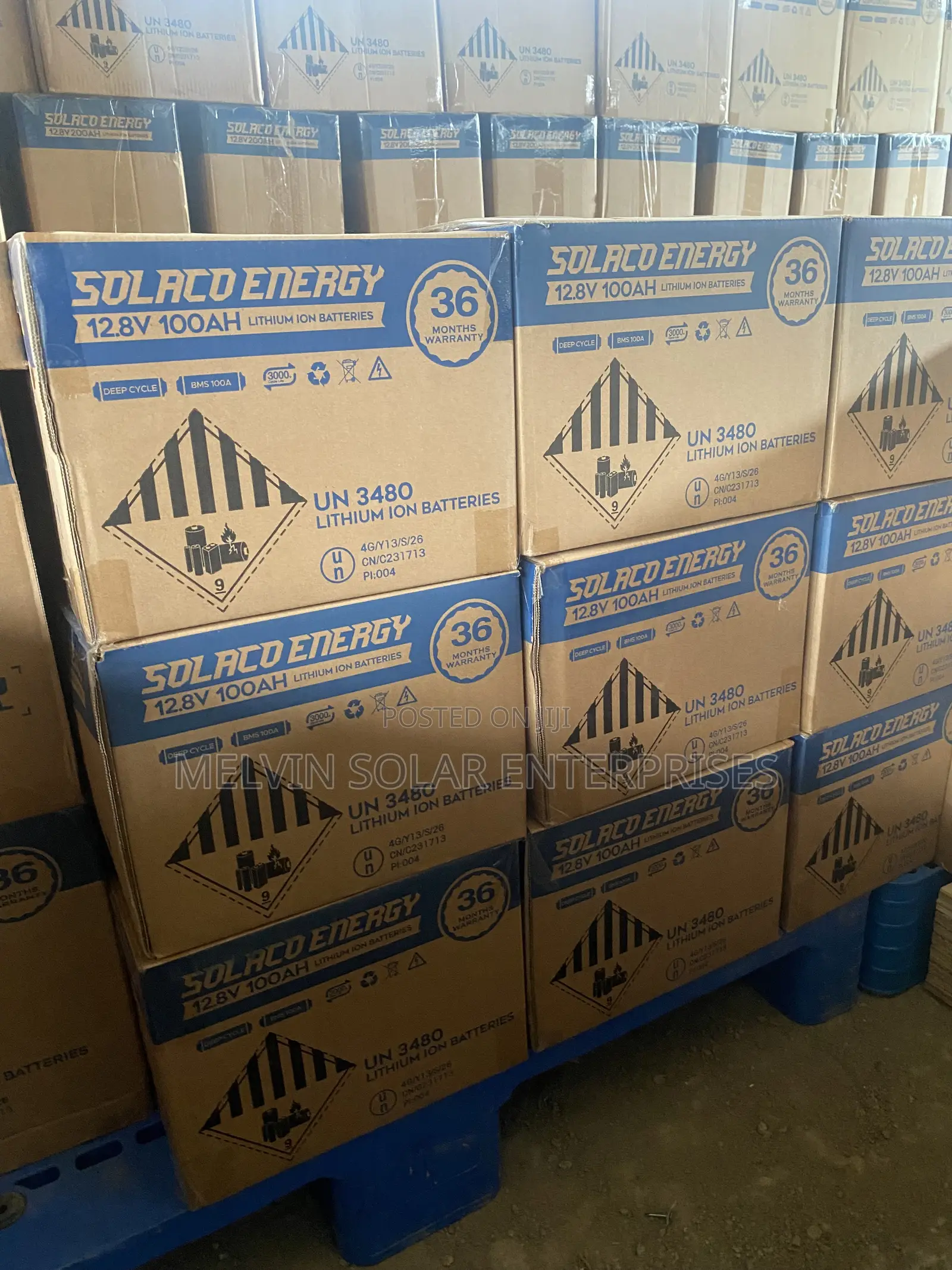 100ah 12.8v Solaco Energy Lithium Ion Phosphate Batteries Available
