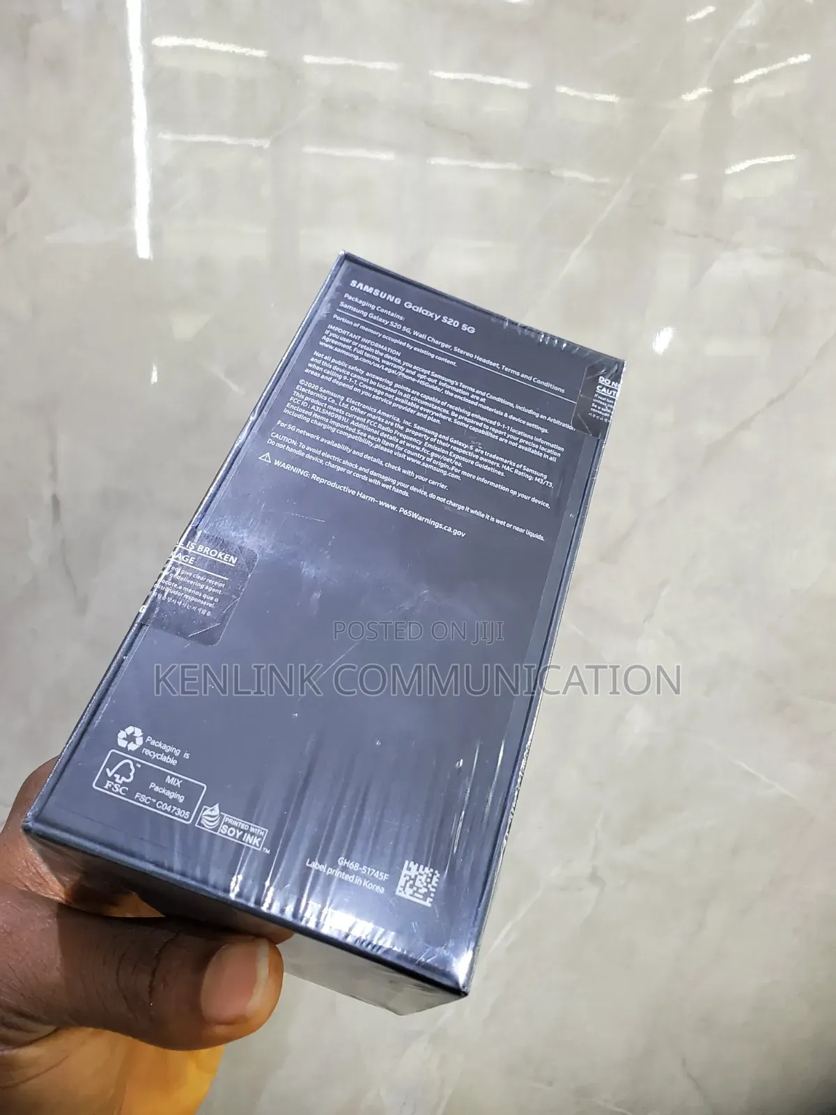 New Samsung Galaxy S20 128 GB Black