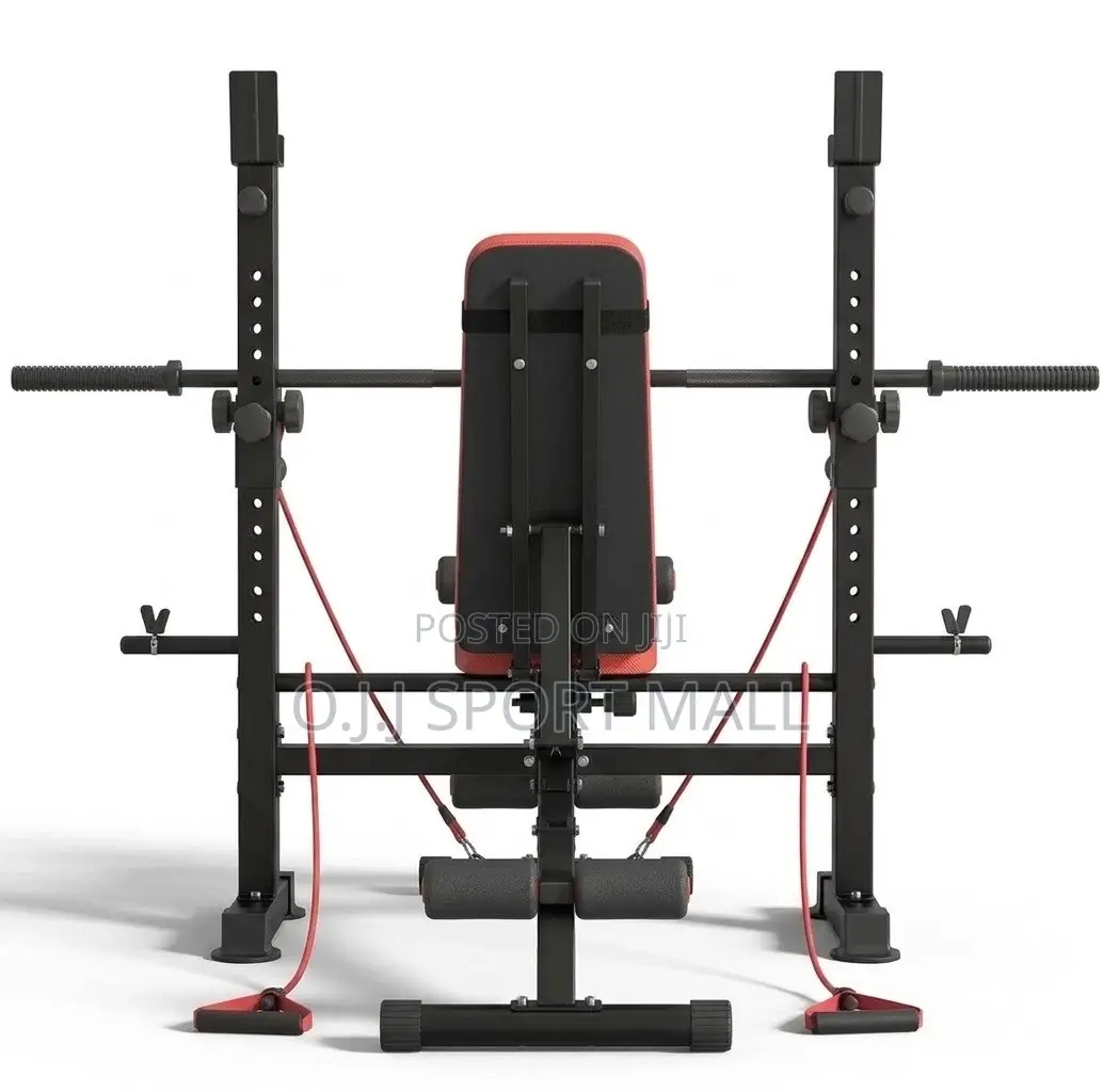 Adjustable Weight Lifting Bench With Resistance Pull-Up Rope
