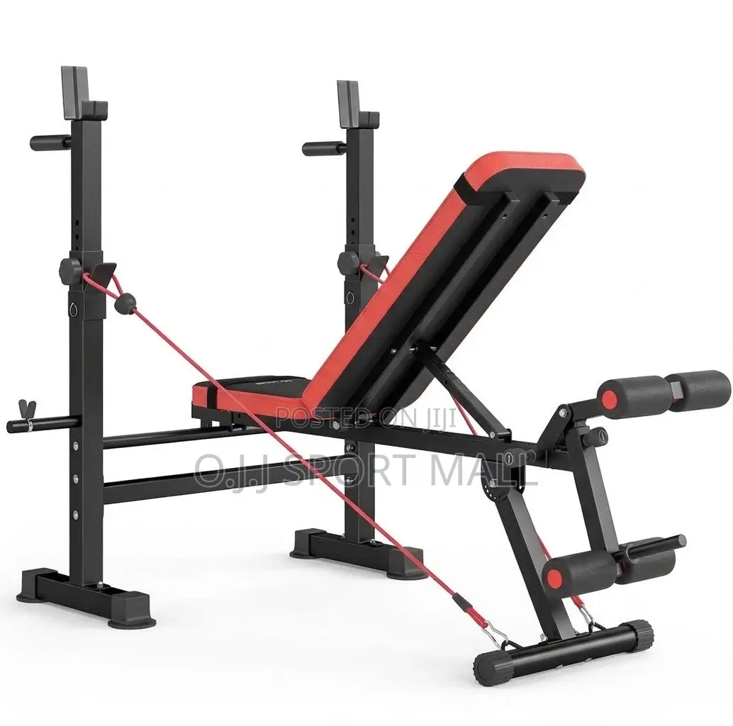 Adjustable Weight Lifting Bench With Resistance Pull-Up Rope