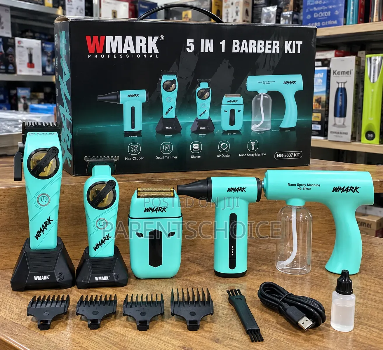 WMARK 5 in 1 Barber Kit (NG-8637 KIT