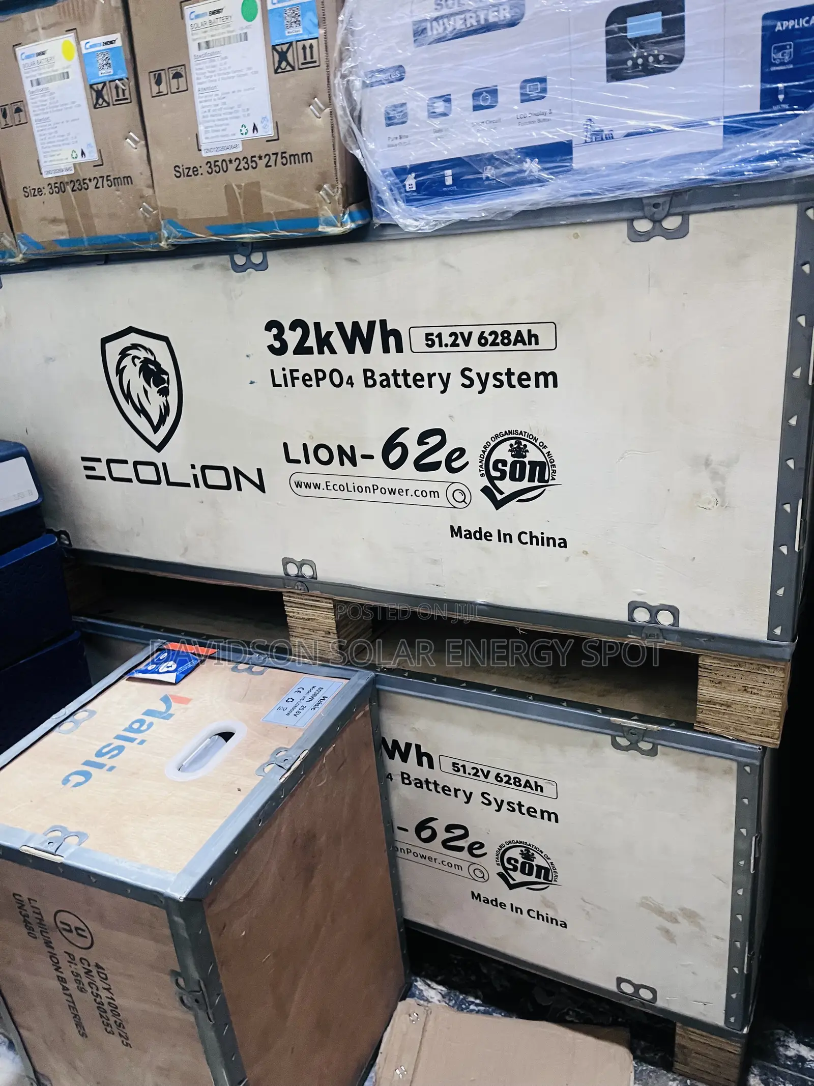 32kwh 48v Ecolion Solar Lithium Ion Battery