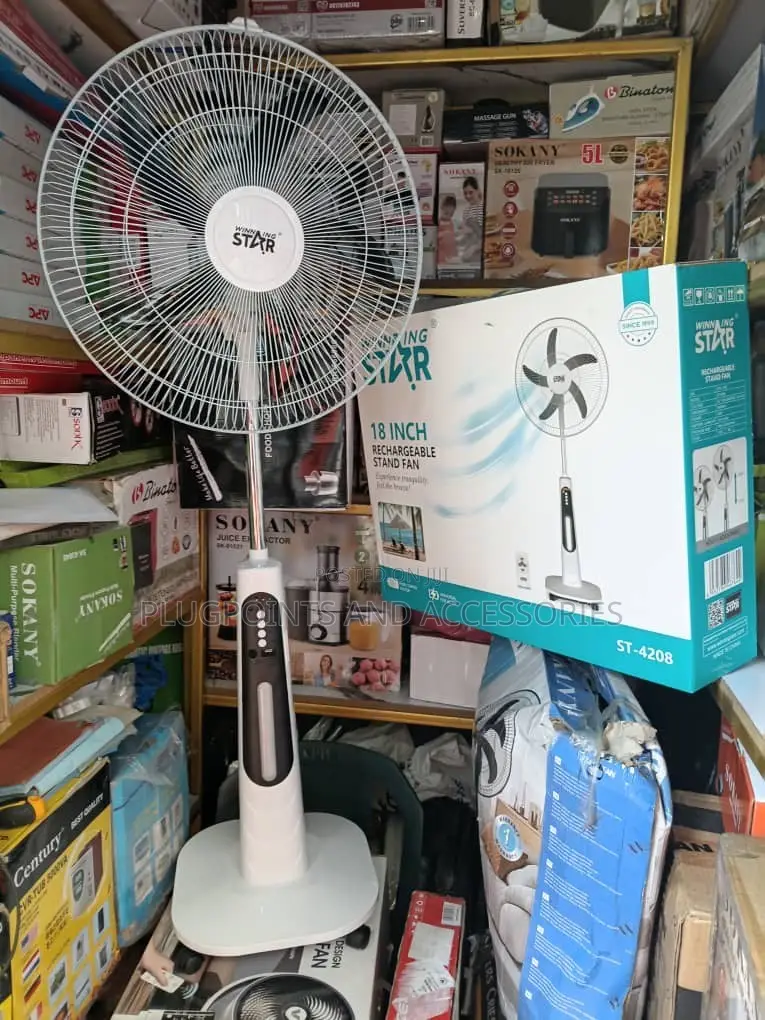 Winning Star Pure Copper Motor Rechargeable Fan18”