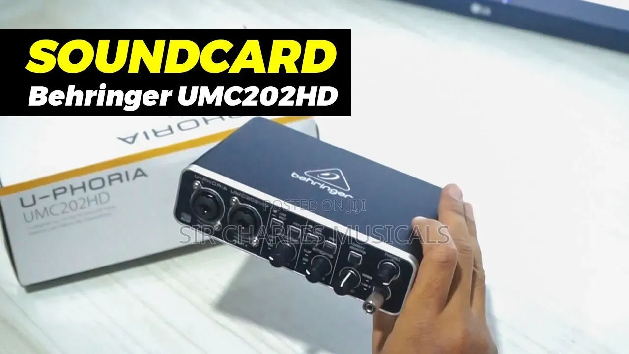Behringer U-Phoria Umc202hd Studio Sound Card