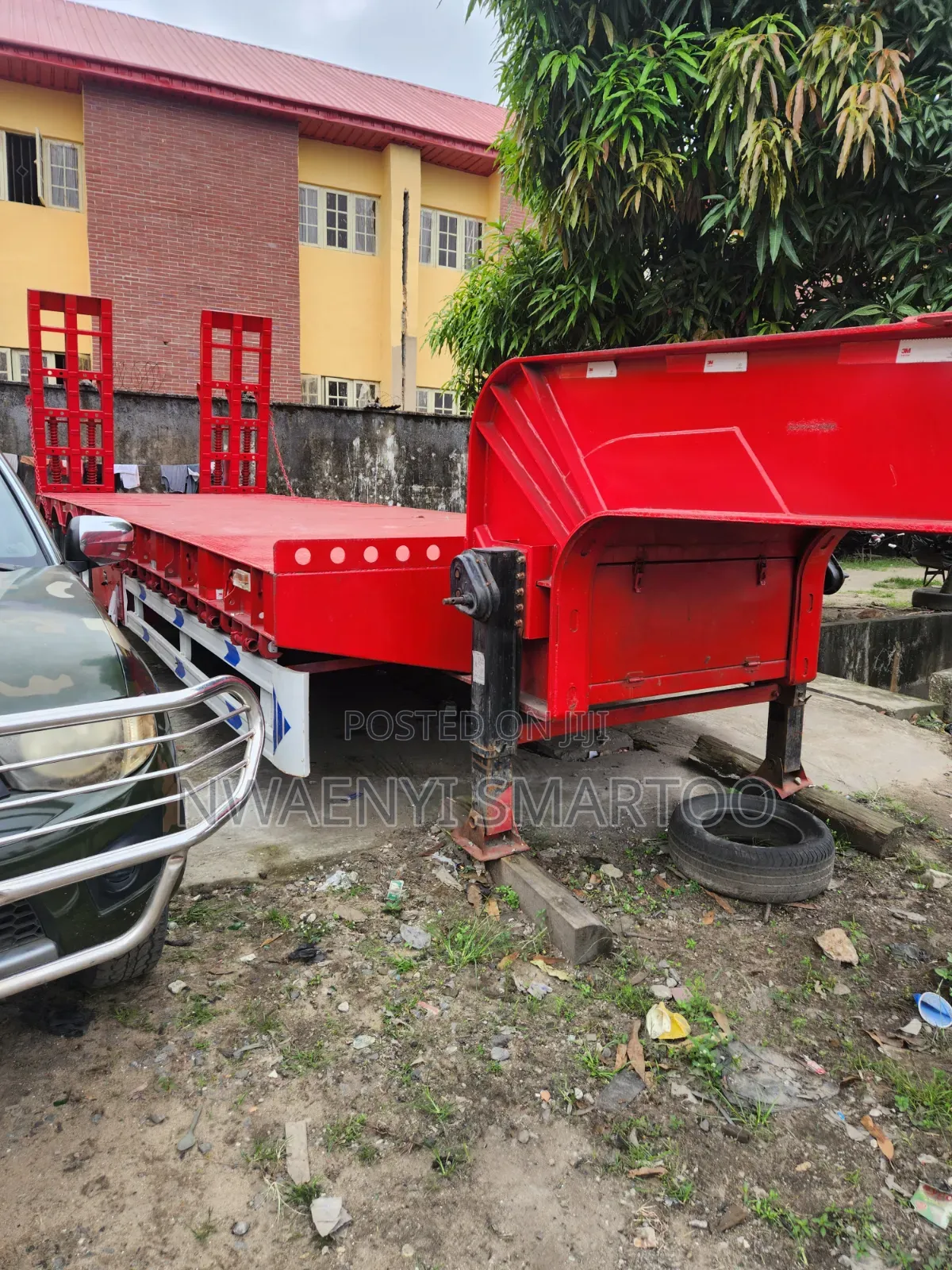 80ton Low Bed Trailer Truck