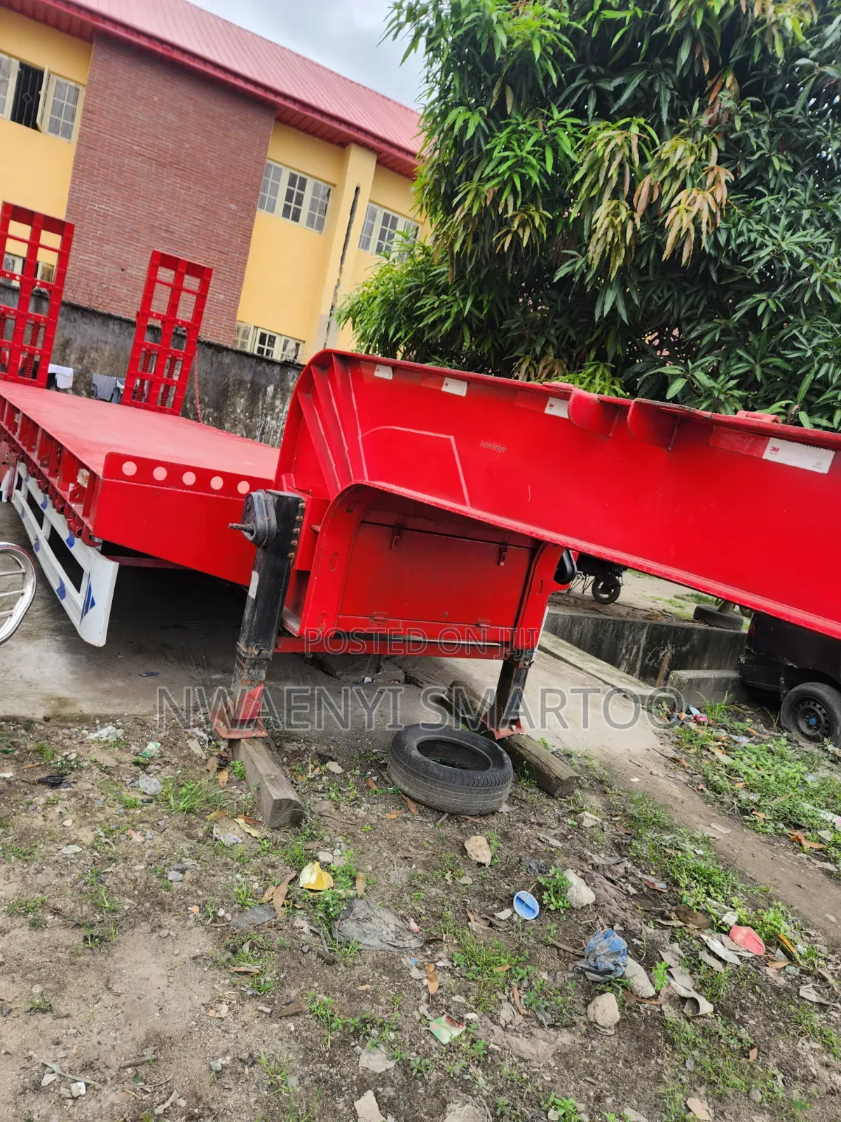 80ton Low Bed Trailer Truck