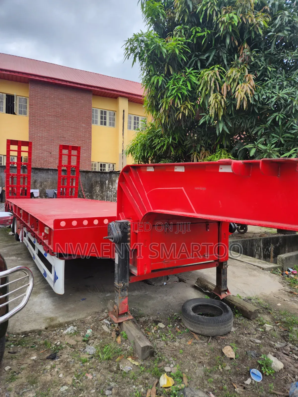 80ton Low Bed Trailer Truck