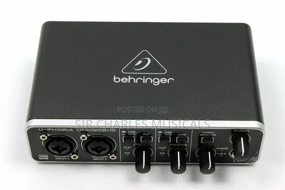 Behringer U-Phoria Umc202hd Studio Audio Interface