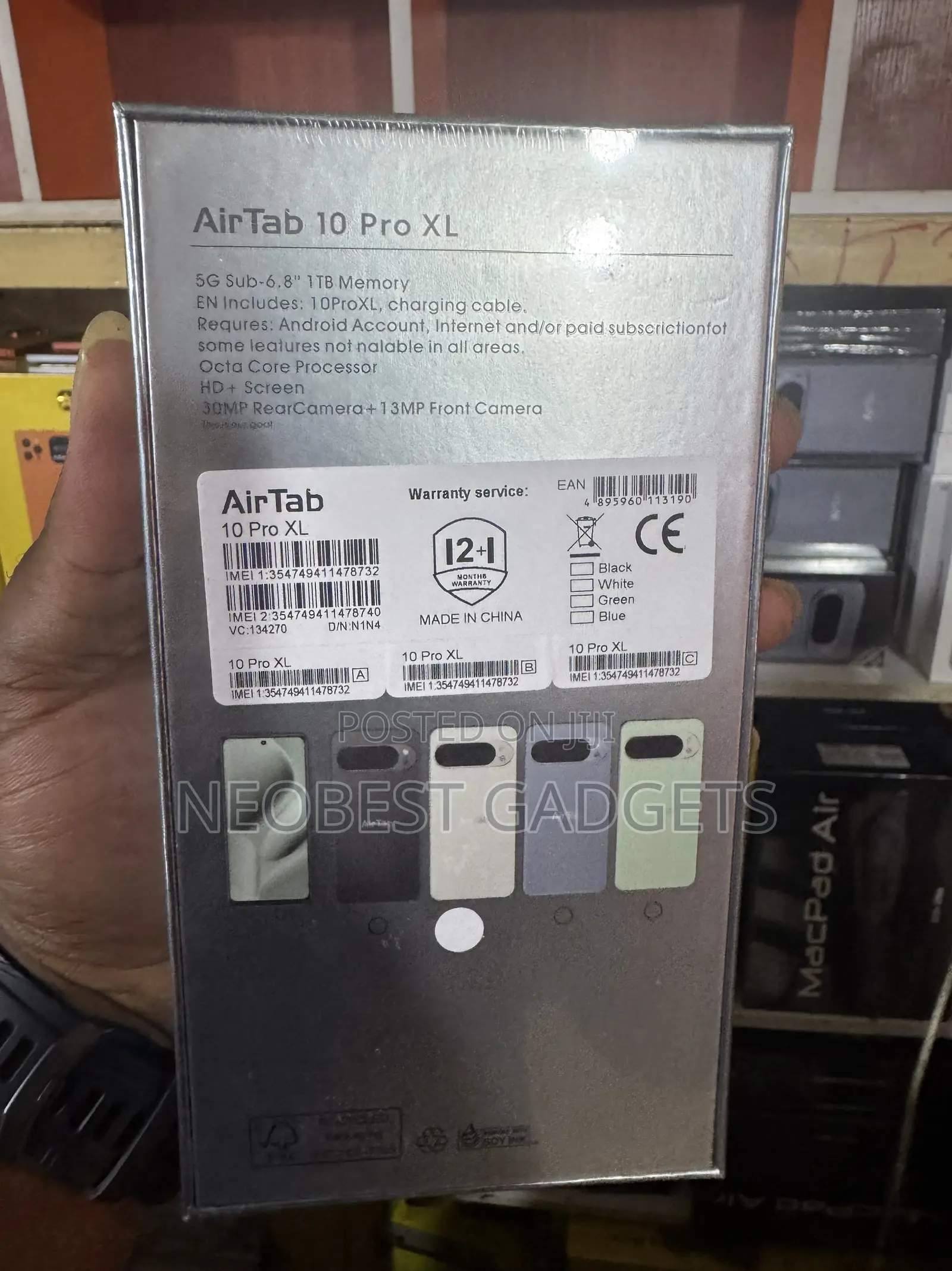 New AirTab 10 Pro XL 512 GB White