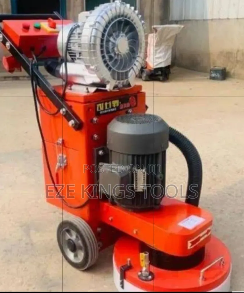 Orange Concrete Floor Grinder and Polisher