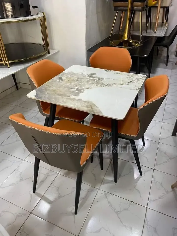 4 Seater Exotics Marble Dinning Table and Chair.