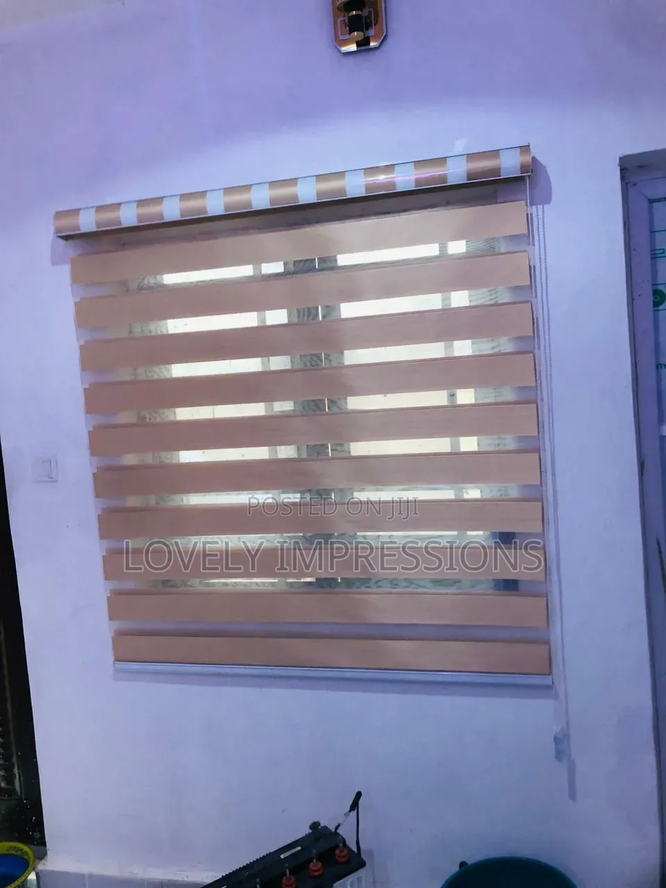 Golden Beige Day and Night Window Blinds