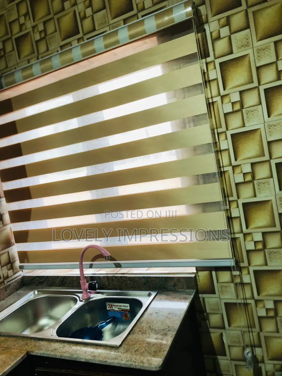 Golden Beige Day and Night Window Blinds