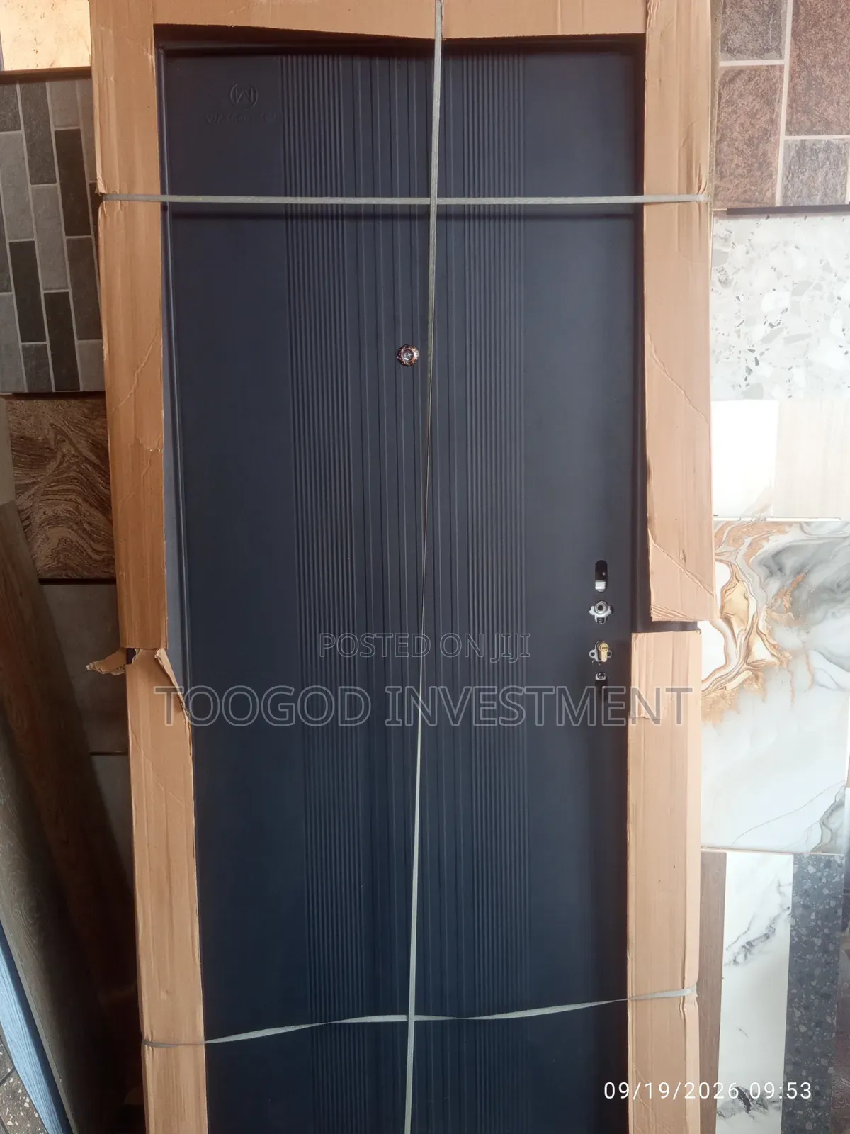 3ft by 7ft Rooms Steel Doors, Available in Black and White and Brown
