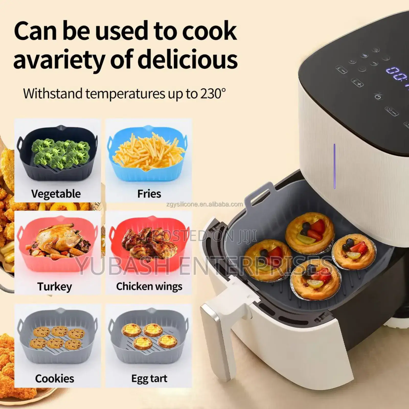 Silicone Air Fryer Liner Big Size