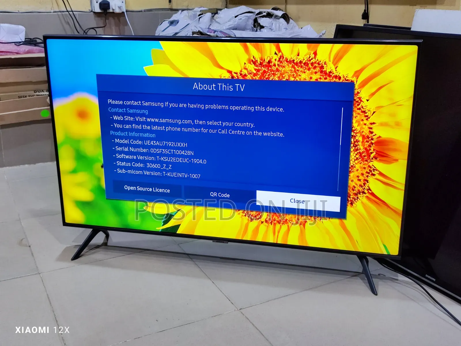 Samsung 43" Inches Crystal Uhd 4k HDR Bezel-Less Screen 2021 Smart TV