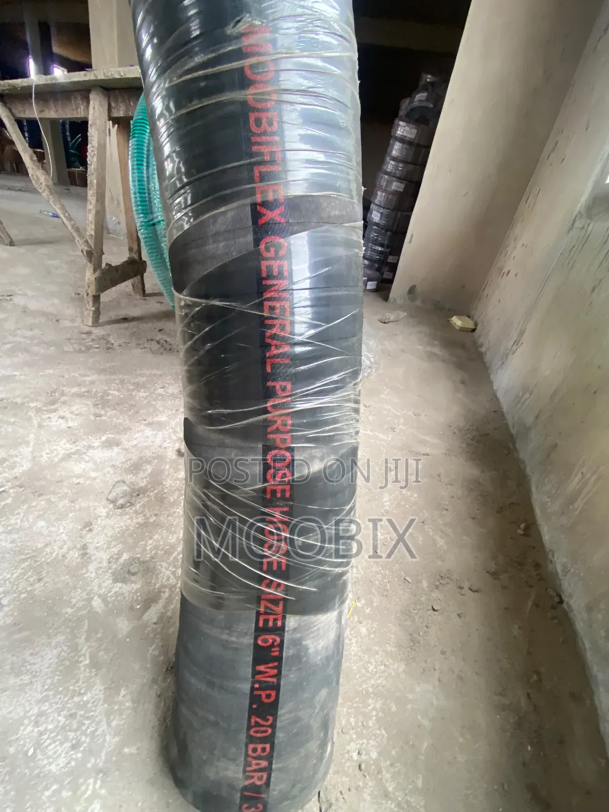 6 Inches Black Hose With Wire Reinforced