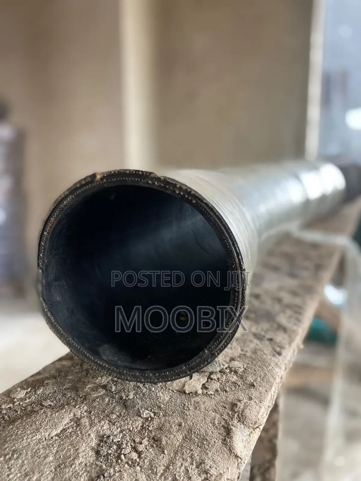 6 Inches Black Hose With Wire Reinforced
