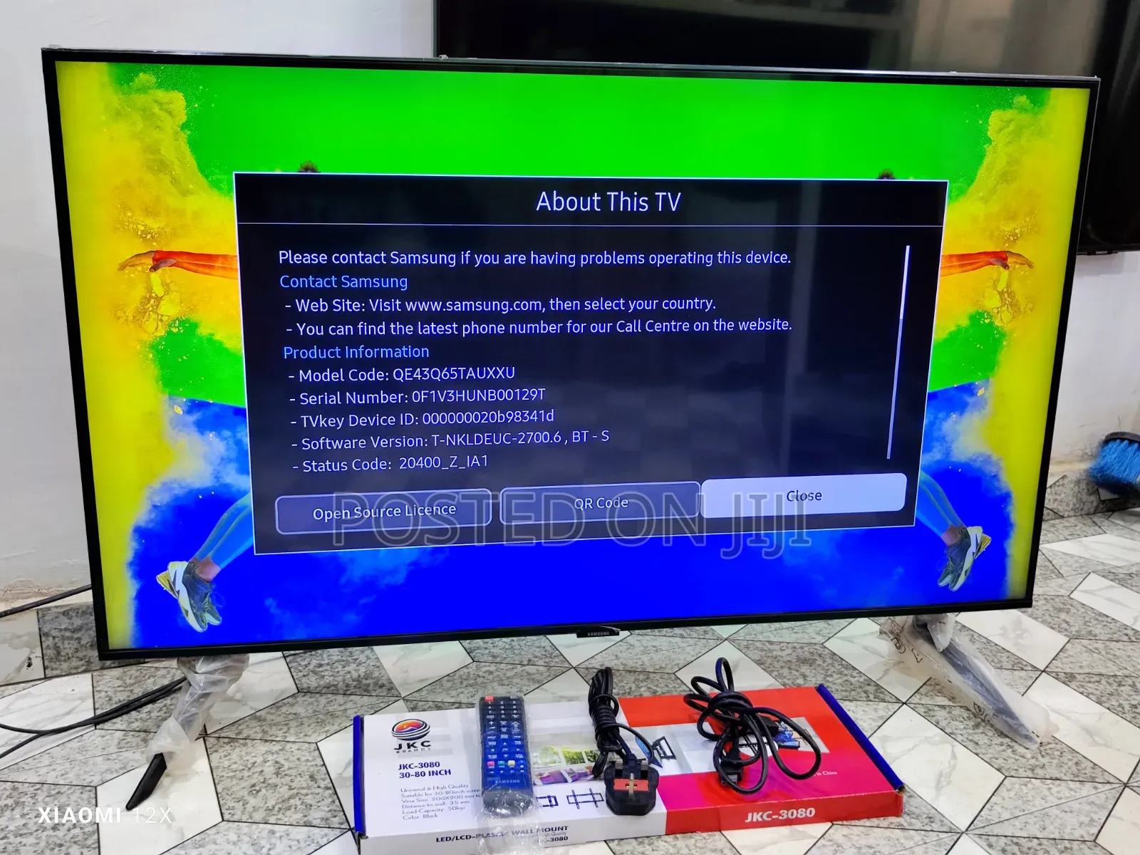 Good as New Samsung 43" Qled Qhdr+ Q65T Bezel-Less Screen Smart TV