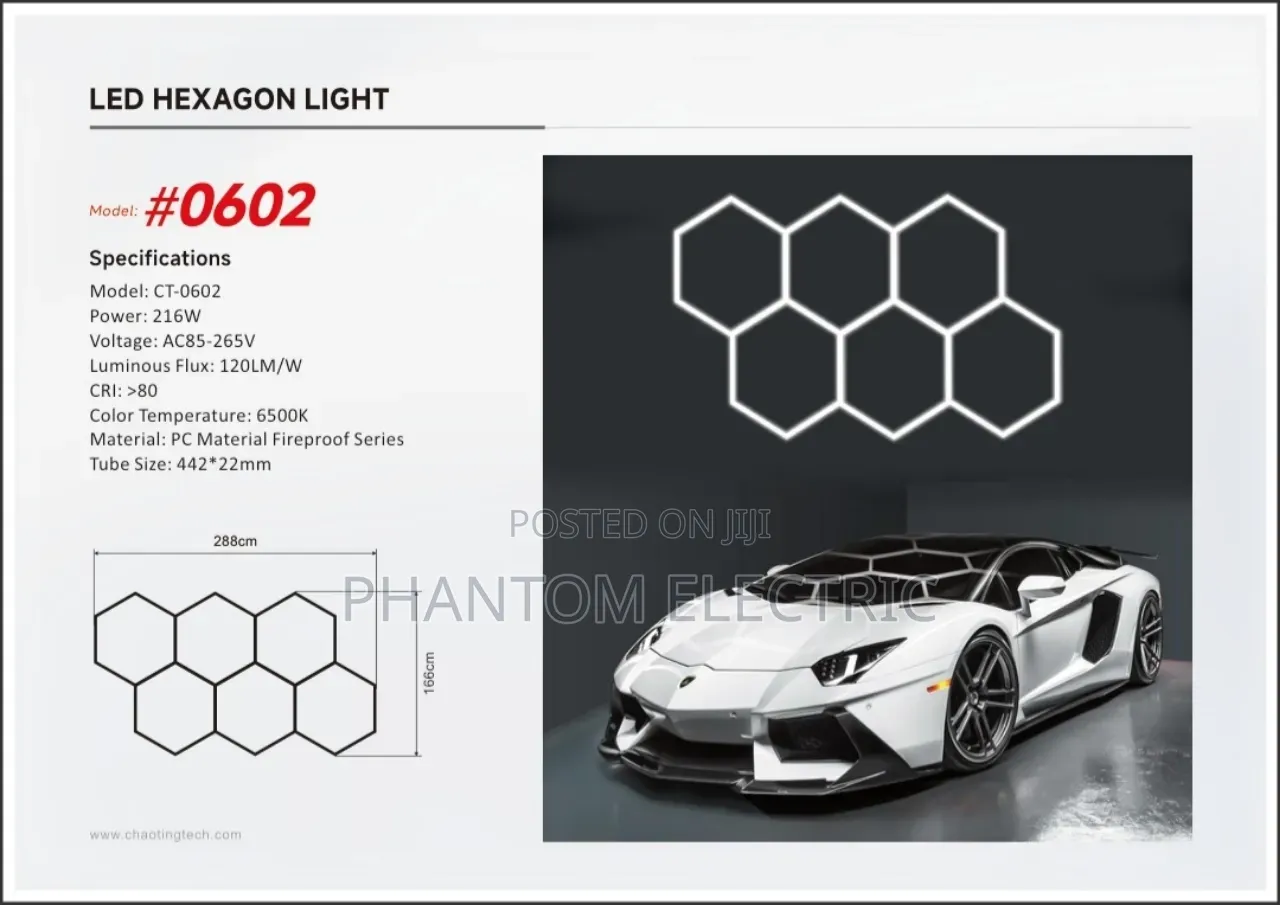 Led 6set Linear Hexagon Lighting
