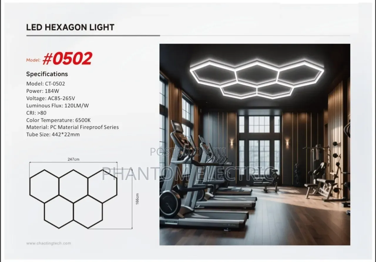 Led Hexagon Linear Lighting #0502