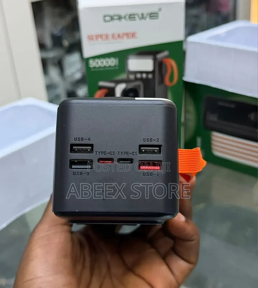 50,000mAh Capacity Inbuilt Powerbank