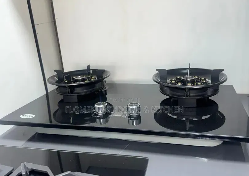 Brand New REVITA Double Burner Tempered Glass Built-in Gas Hob.