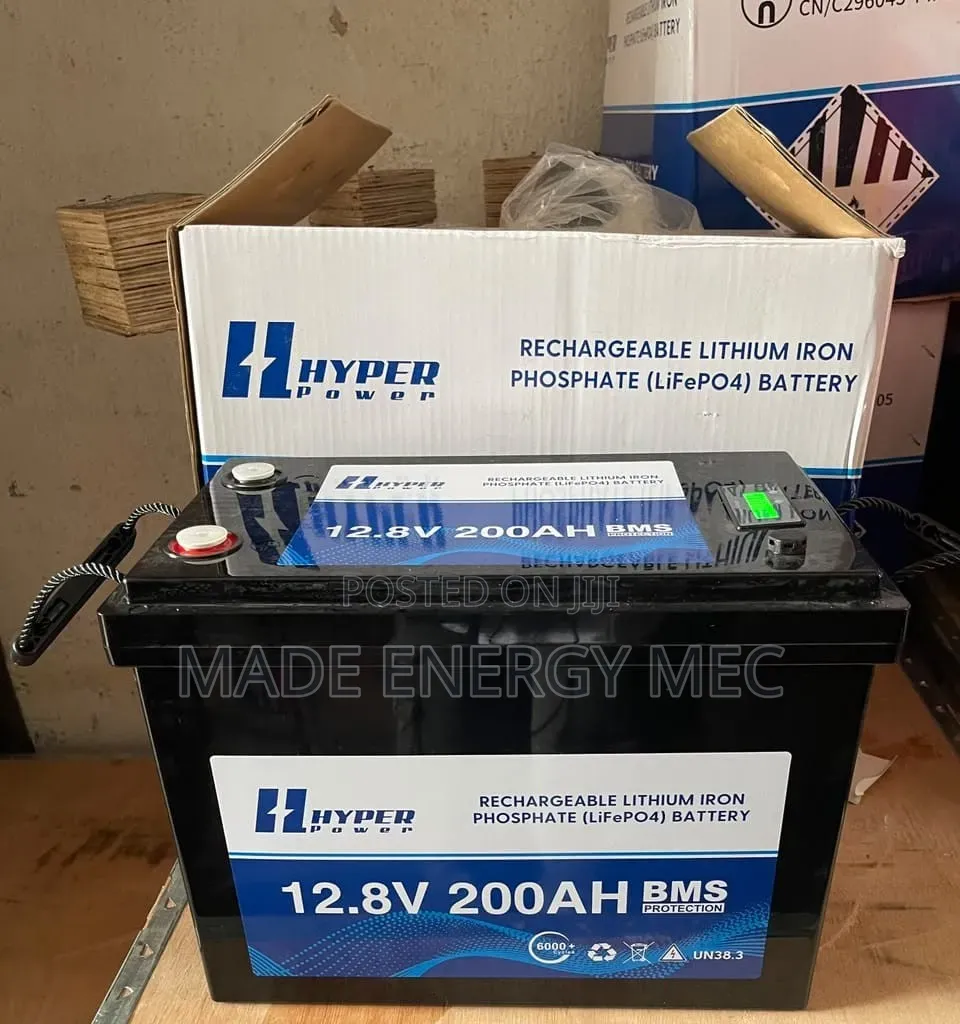  Hyper Power 12.8V 200Ah LiFePO4 Lithium Battery – 2.56kWh