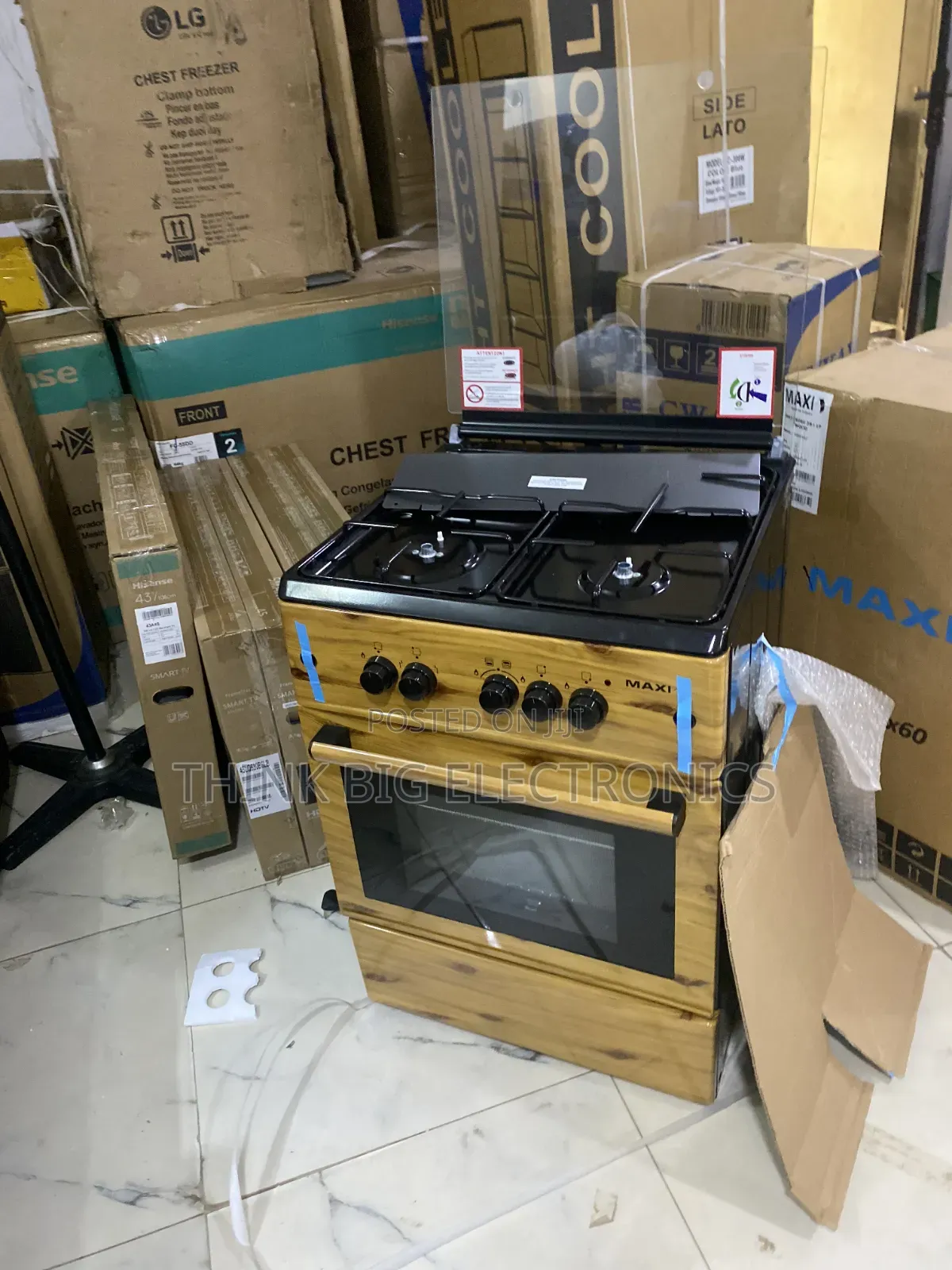 Maxi 60x60 Cm 3+1 Standing Gas Cooker With Auto Ignition
