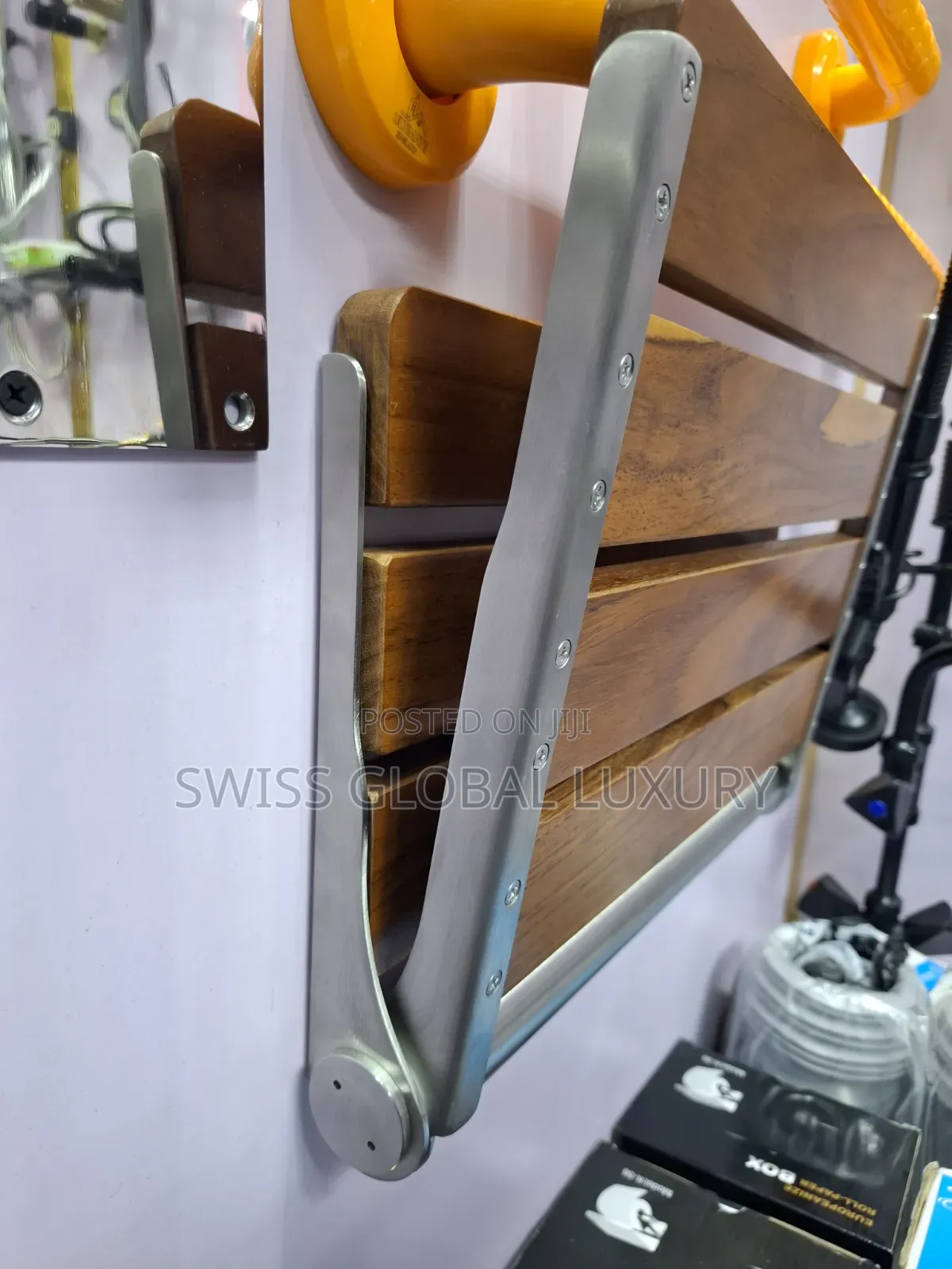 Bathroom Shower Wooden Chair for Aged People