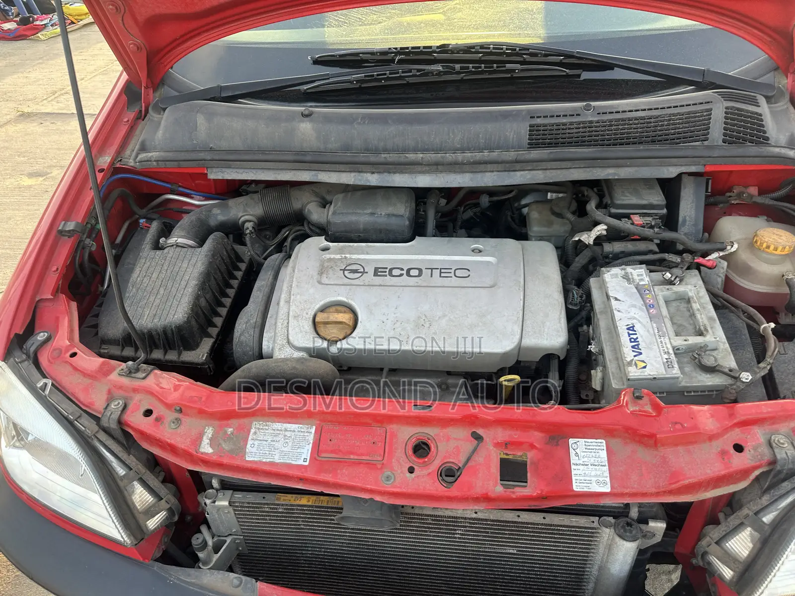 Opel Zafira 1.6 CNG 2005 Red