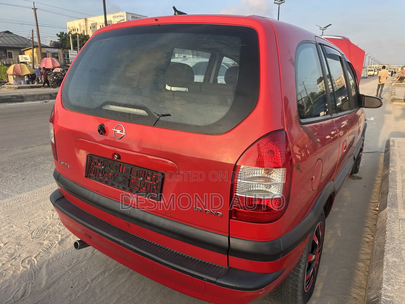 Opel Zafira 1.6 CNG 2005 Red
