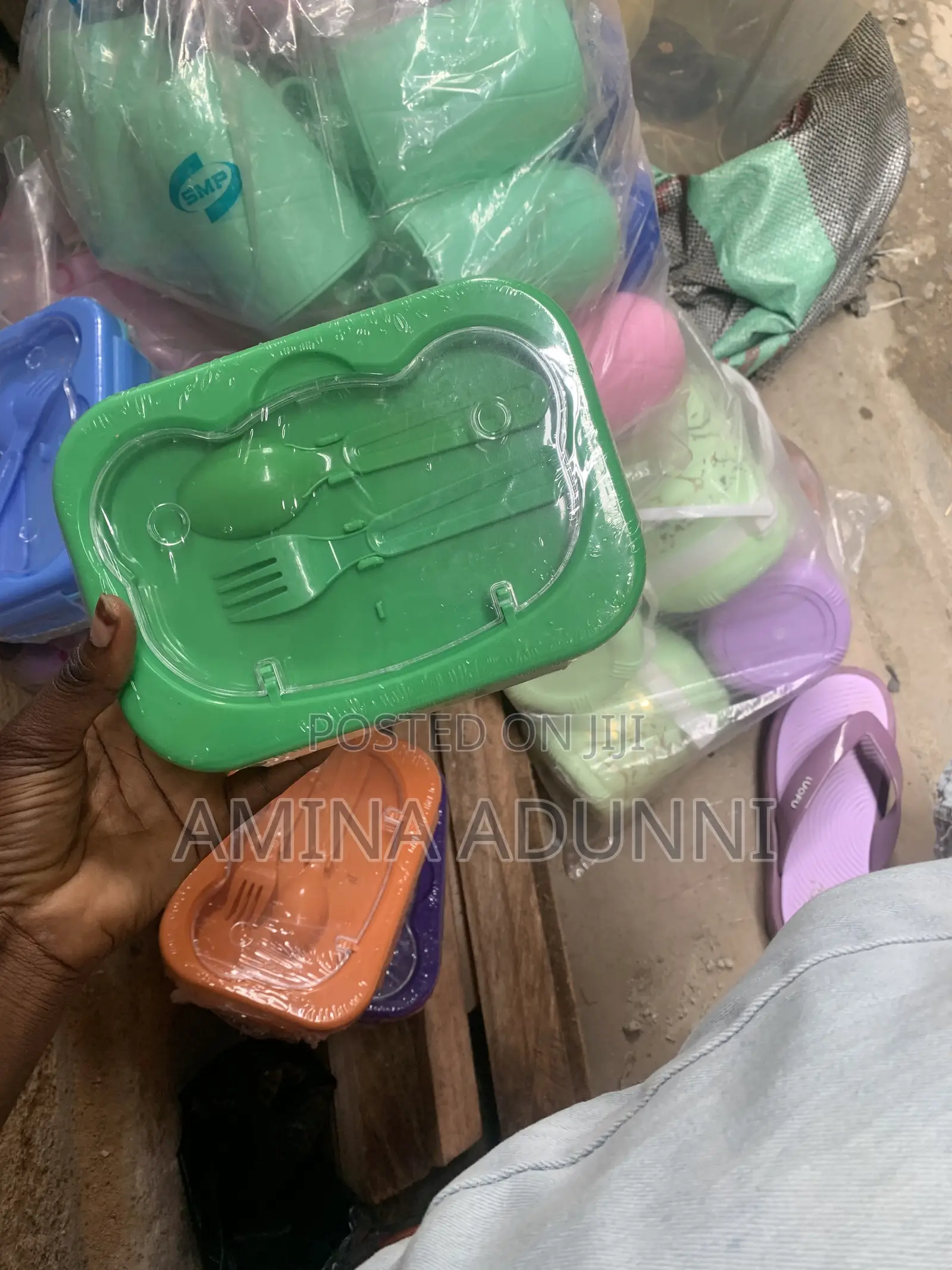 Colourful 3-Compartment Lunch Box