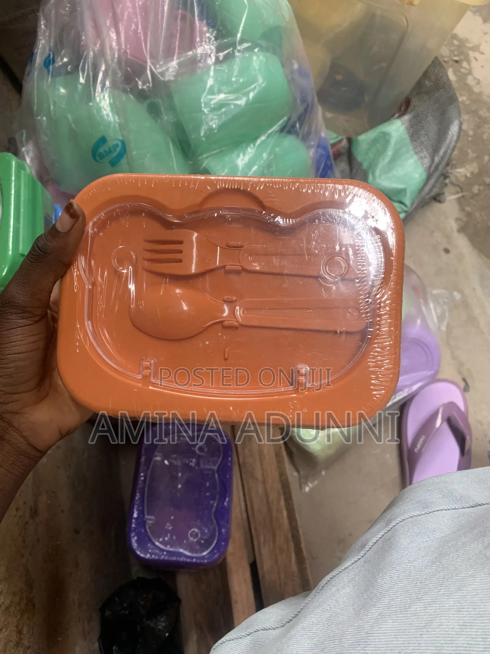 Colourful 3-Compartment Lunch Box