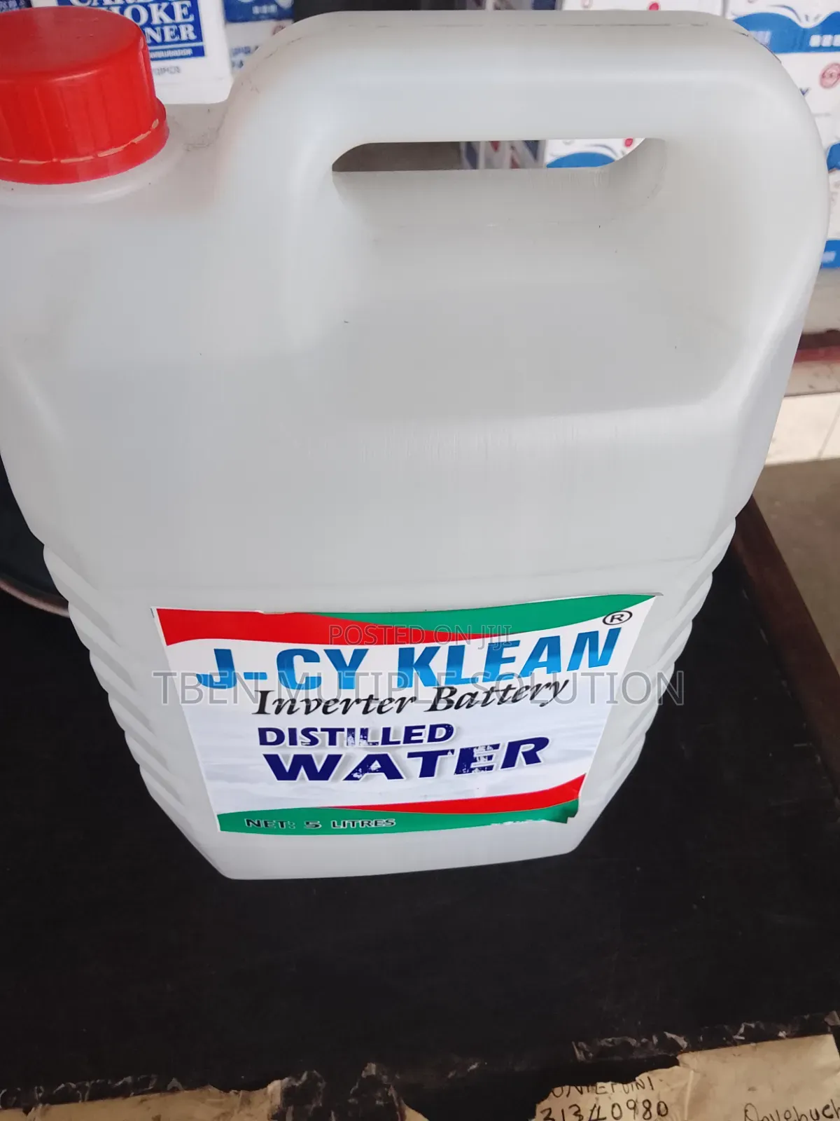 5 Liters J-Cy Klean Inverter Battery Distilled Water