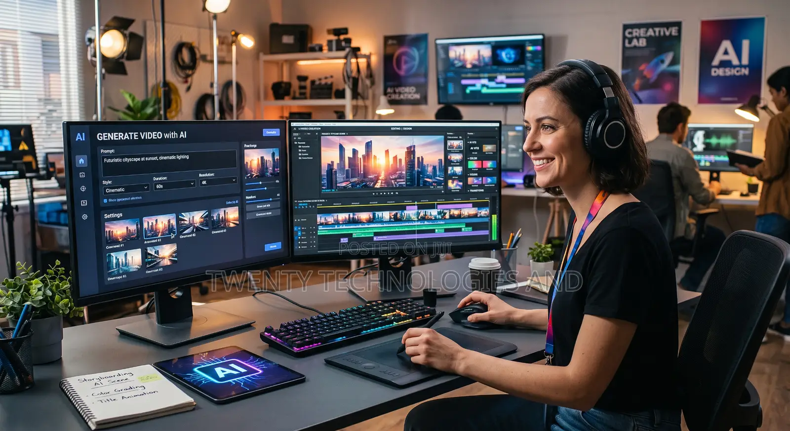 AI Video Creation and Video Editing and Design