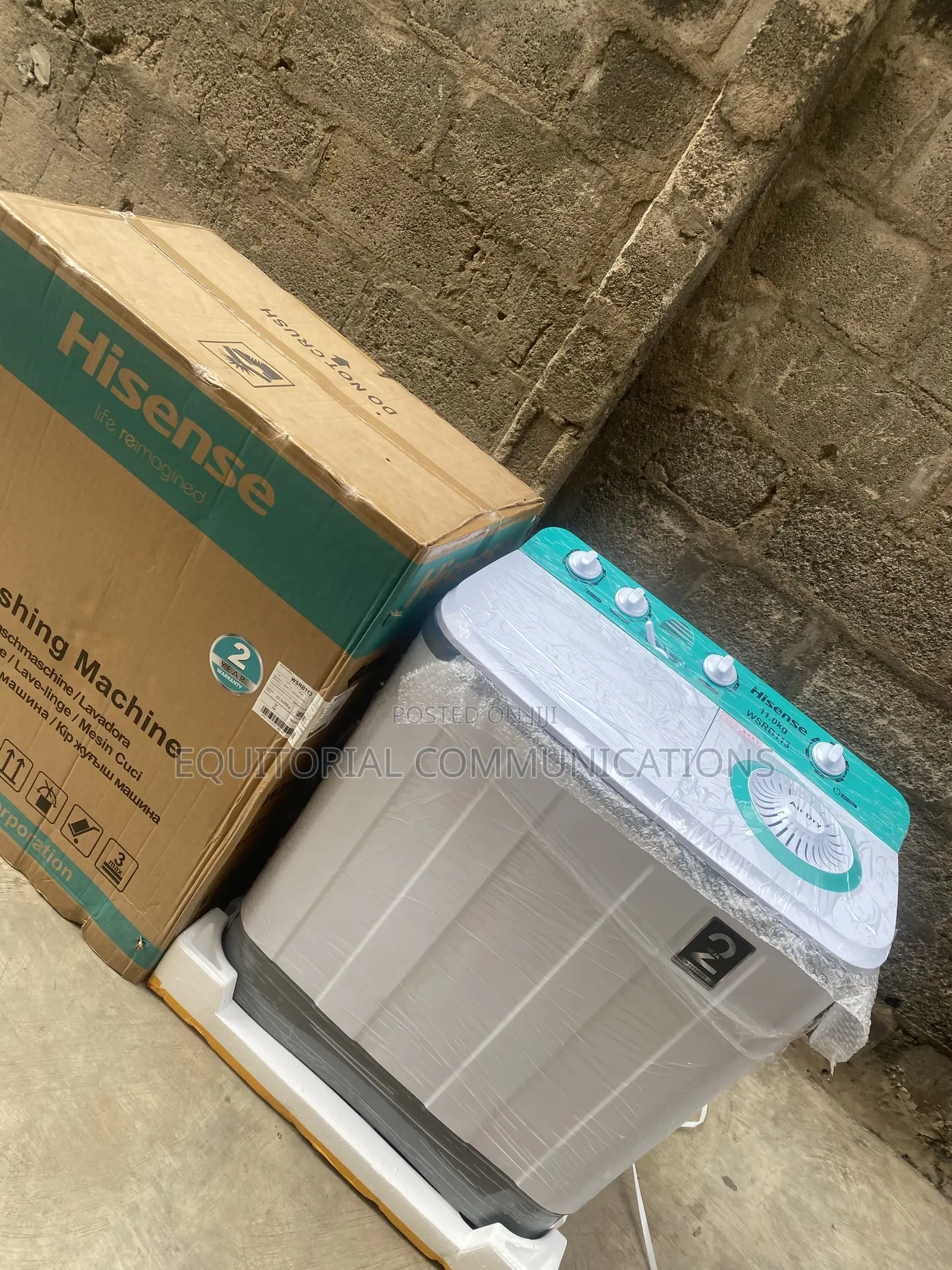 Hisense 11kg Manual Washer for Household Use