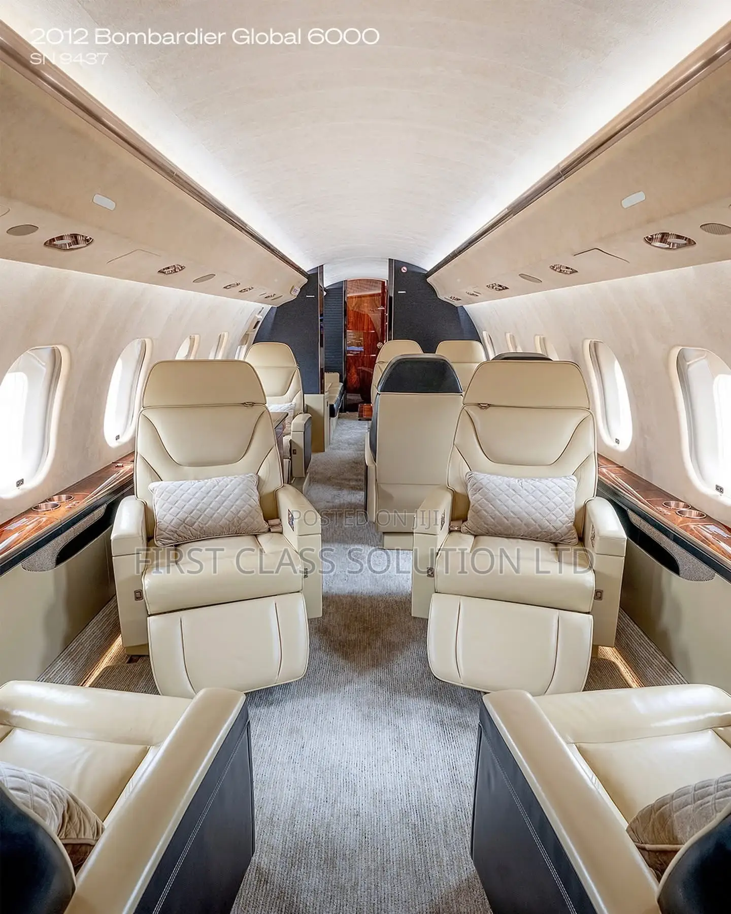 Bombardier Global 6000 Private Jet Available for Charter
