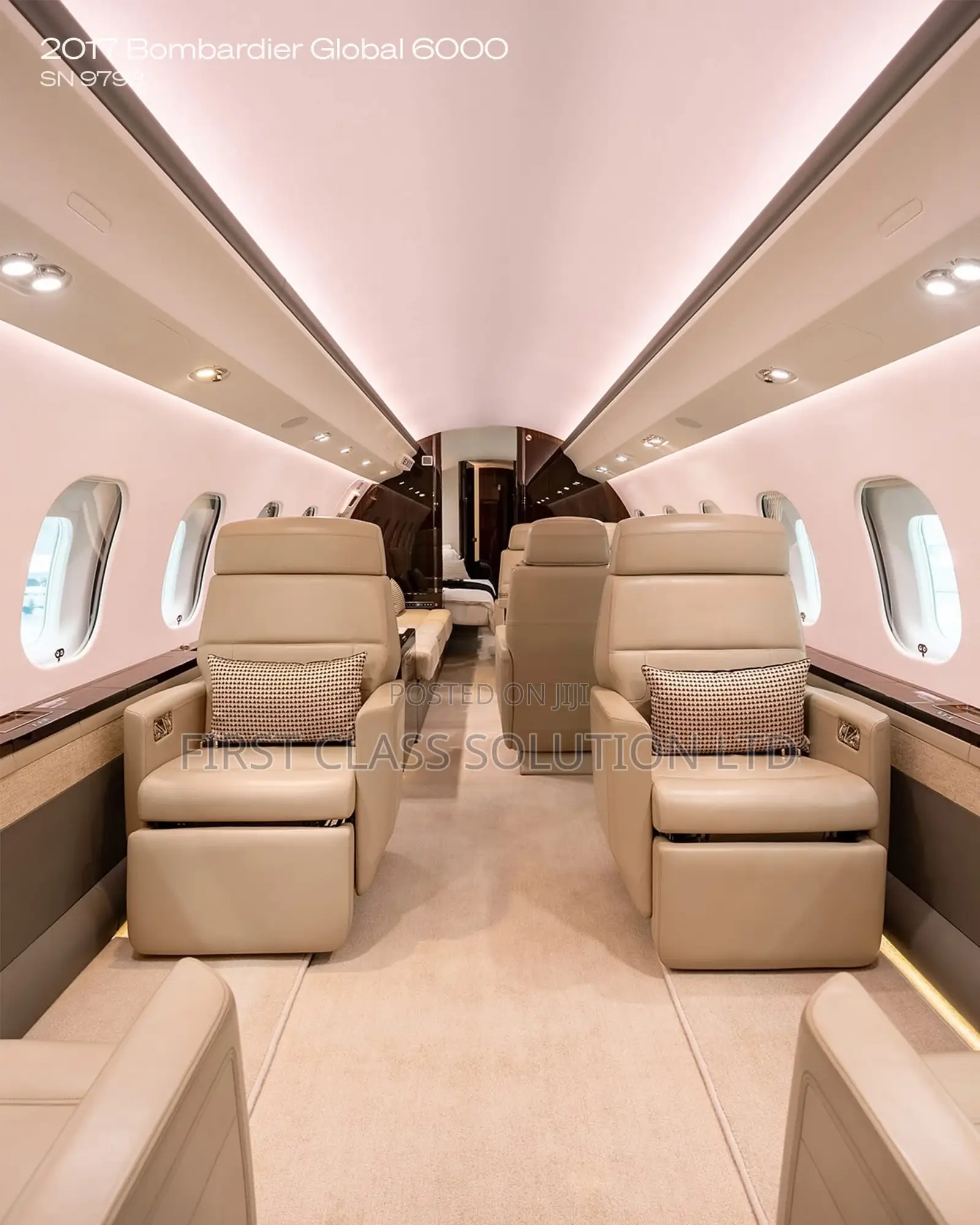 Global 6000 Private Jet Available for Charter