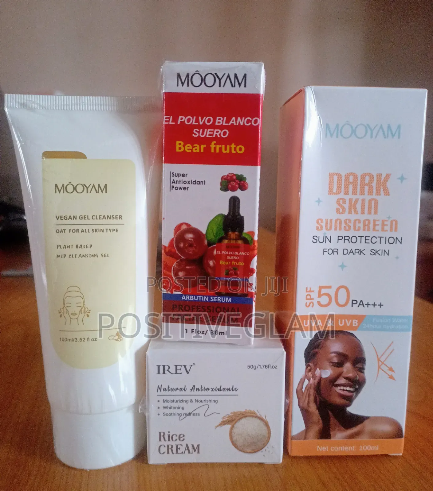 4-Step Even-Looking Glow Routine (Arbutin Serum Rice Cream) Bundle