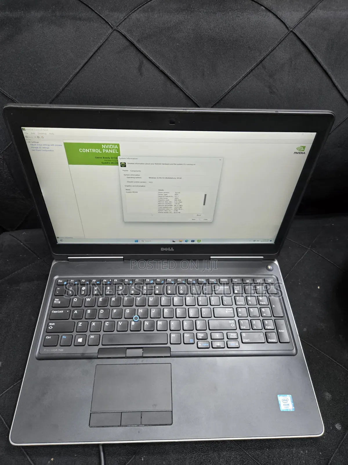 Laptop Dell Precision 7520 16GB Intel Xeon SSD 256GB
