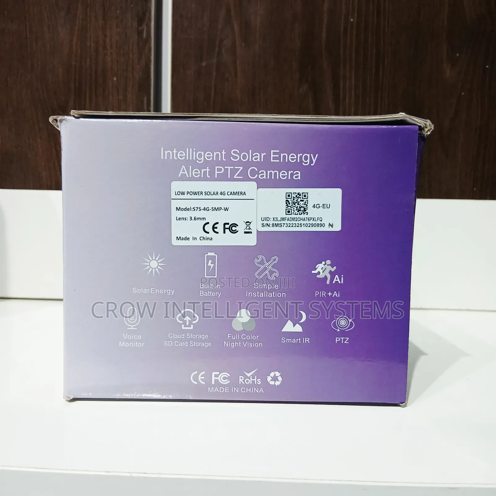 HD Intelligent Solar Energy Alert PTZ Camera